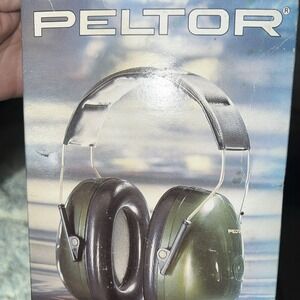 Peltor Ear Protection Forest Green Brand Ear Muffs H7A Model With Box